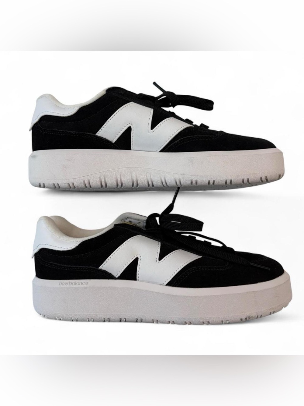 New Balance CT 302 black and white suede sneakers